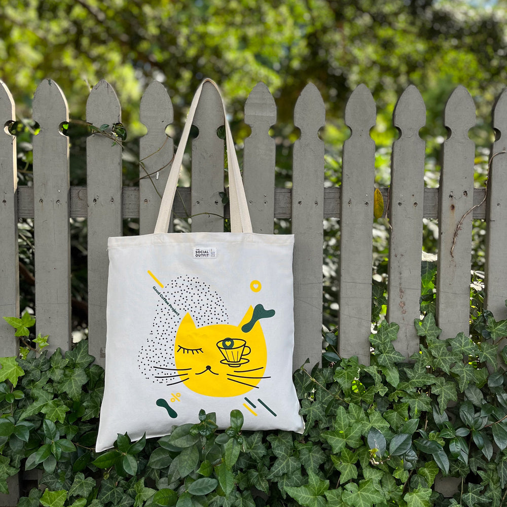 Tote Bag | Ethical Fashion | Sydney Australia | Good Coffee Project | The Social Outfit | Cat