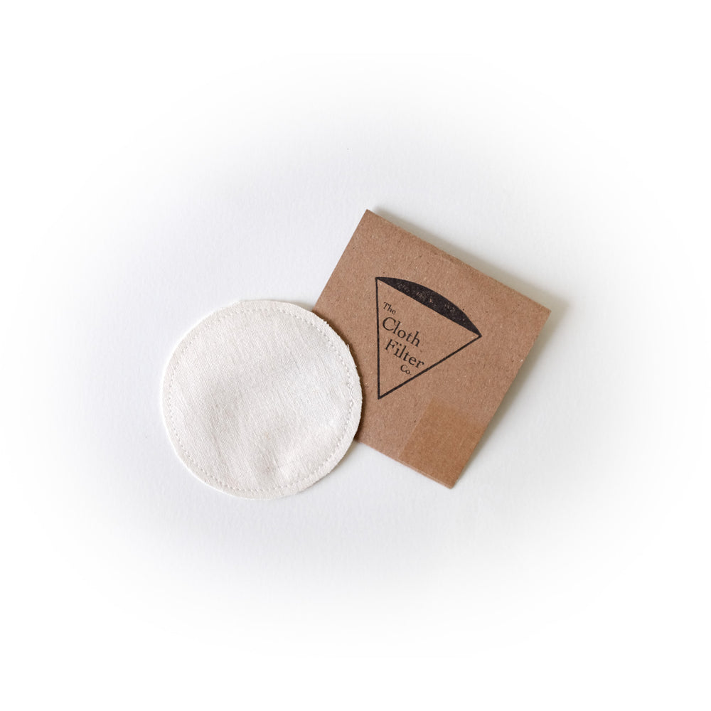 The Cloth Filter co. handcraft reusable AeroPress cloth coffee filters and package | Good Coffee Project